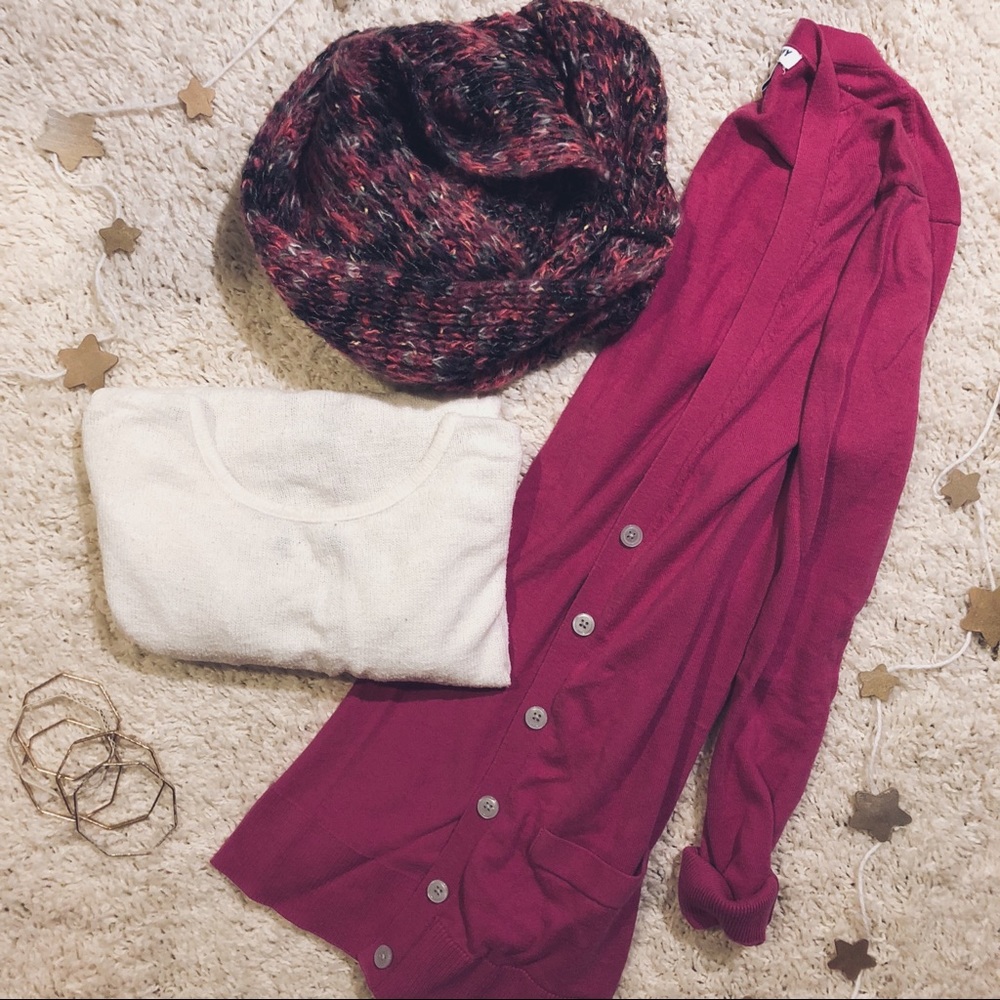 old navy pink cardigan